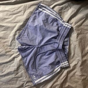 Adidas Purple Shorts with White Accents